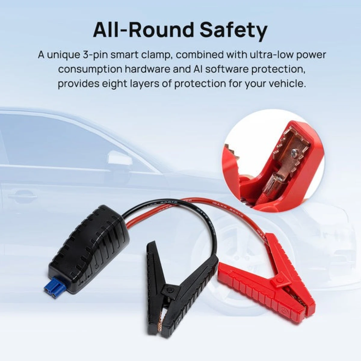 70mai Midrive PS01 jump starter 600A, 11100mAh -20c to 60c Booster for 5L gasoline, 2L diesel car - Image 5