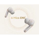 QCY Buds ANC Black (HT15)- 45db ANC TWS Earbuds 35h 5 mic ENC, ear-canal adaptive tech, leather case - Image 4