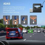 70mai Dash Cam Pro Plus+ A500S w. Screen, 1944P 140FOV 500mAh Car Camera - Image 3