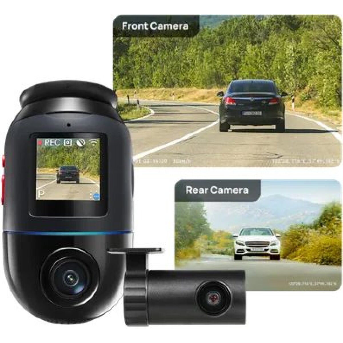 70mai Dash Cam 4K Omni 360° + Reaview Full View with Dual Sony STARVIS 2, AI 2.0 & 4G LTE (X800-2) - Image 3