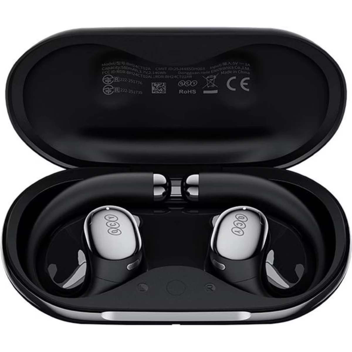 QCY Crossky R70 Black (CT-02) Open Ear Wireless Headphones BT 6.0 SBC/AAC/LDAC 52 hours Hi-Res Audio - Image 4