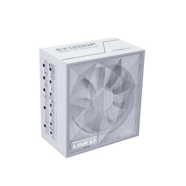 Lian Li SX 1200P White - PLATINUM 1200W - ATX 3.1 - 12V-2x6 - Japanese Capacitor - 10 Years Warranty