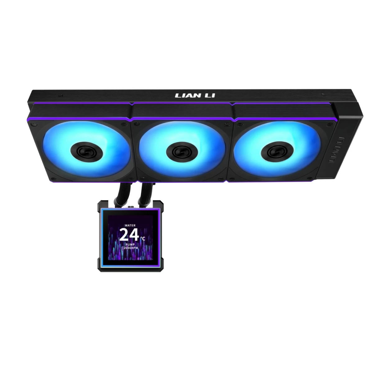 Lian Li Hydroshift II LCD-S 360CL Black - RGB AIO CPU Cooler - 3.4" Screen - 1851/1700, AM5/AM4 - Image 3