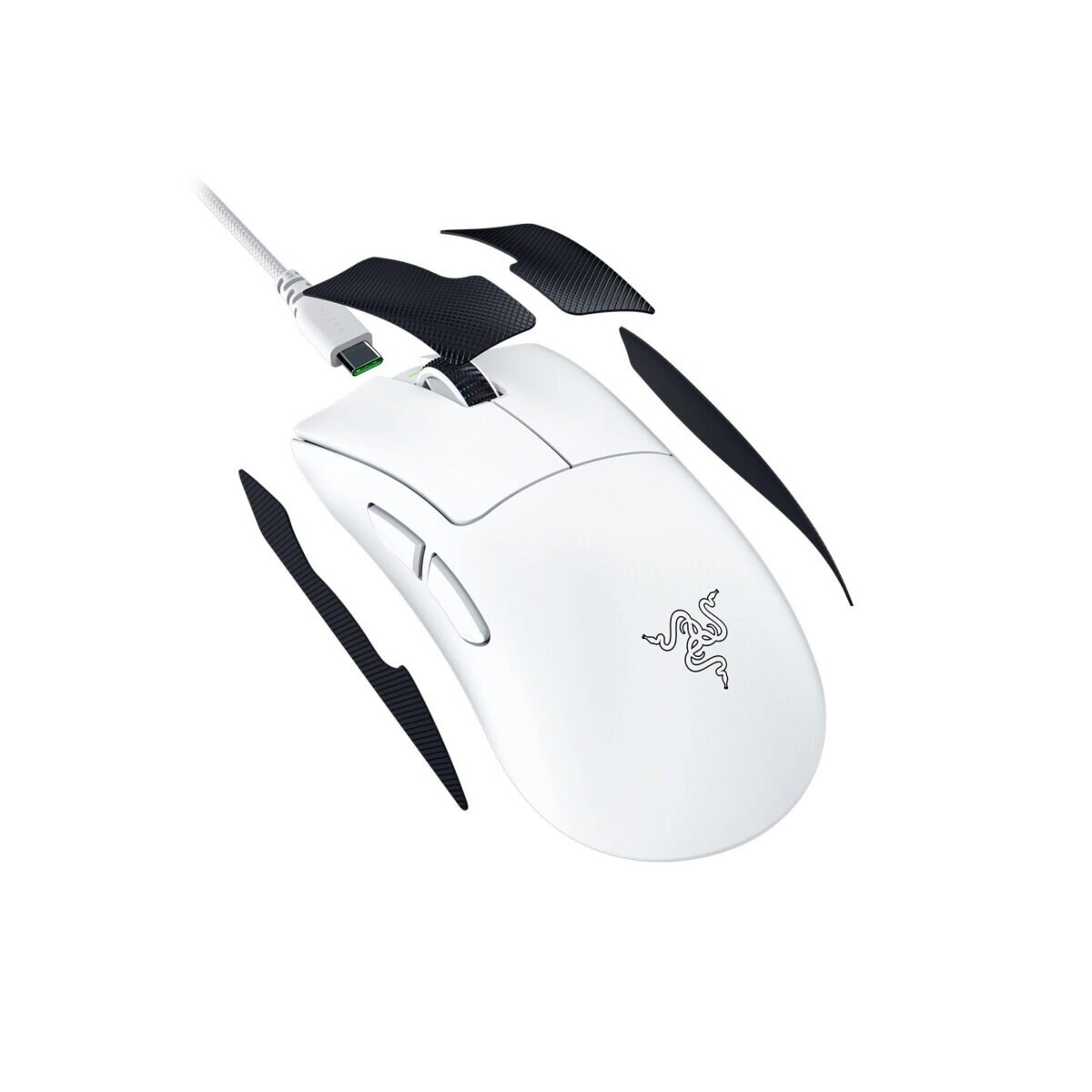 Razer DEATHADDER V4 PRO WHITE - 57g Wireless Gaming Mouse - Ergonomic - 120 Hours Battery - 45K DPI - Image 3