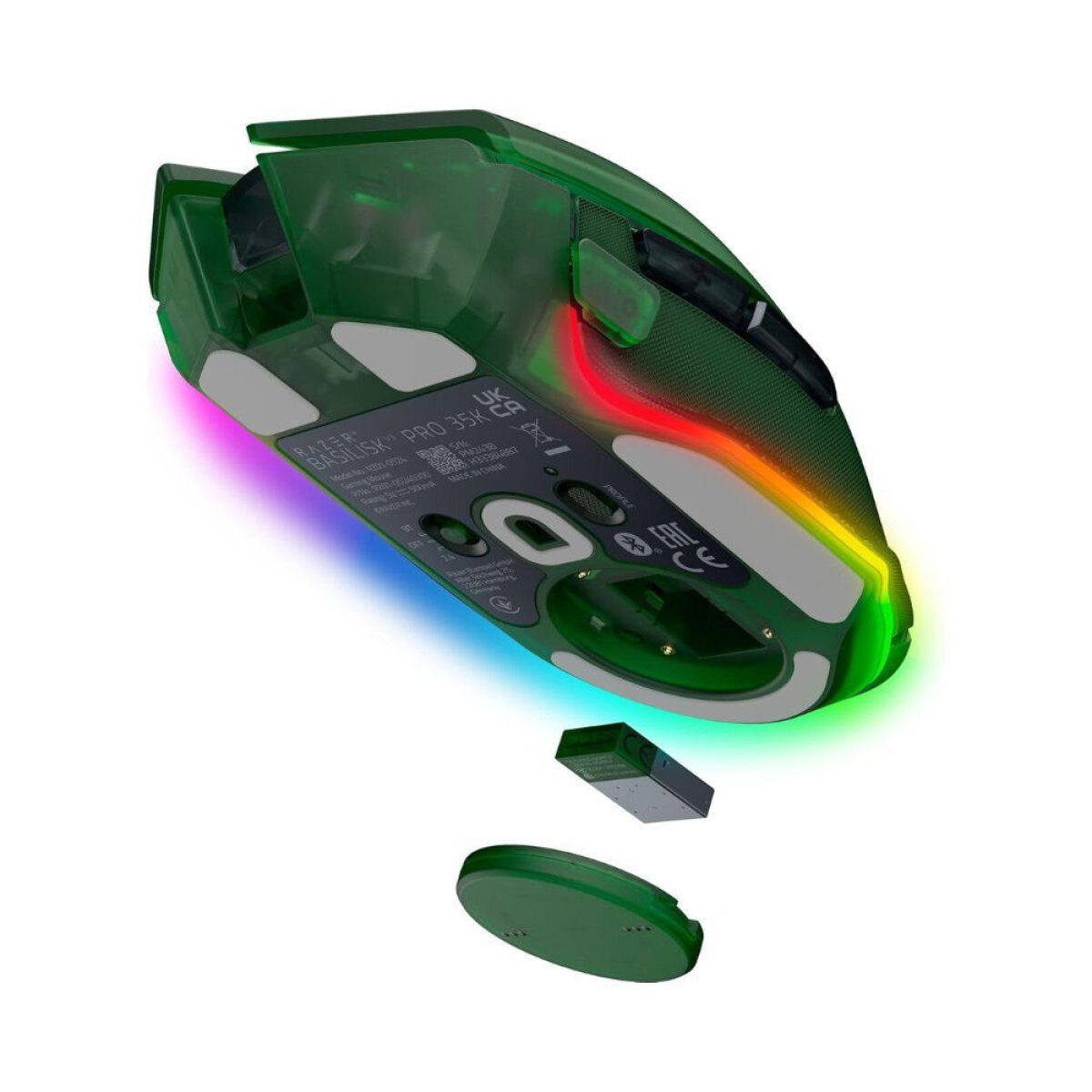 Razer BASILISK V3 PRO 35K Phantom Green - WIRELESS - Optical Switches - Tilt Wheel - 11 Buttons - Image 3