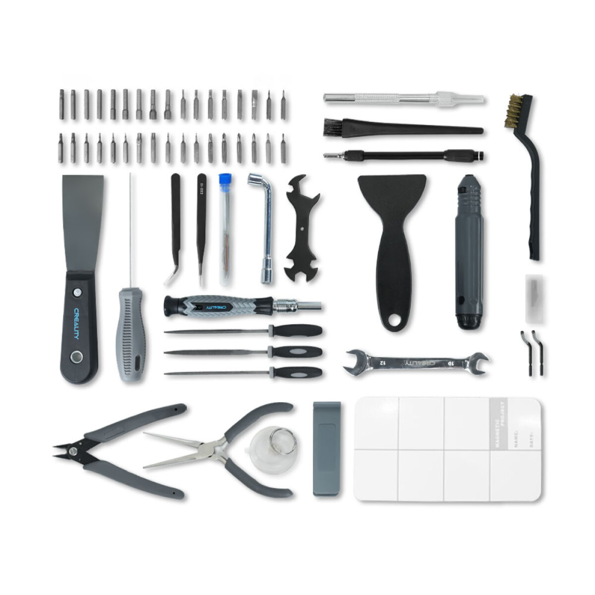 Creality 3D Printer Tool Wrap Kit Pro - 34 pieces of bits for screwdrivers and post-processing tools - Image 4