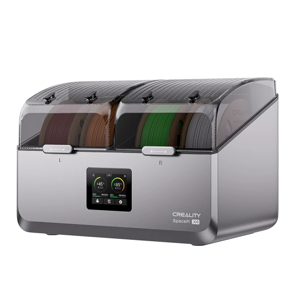 Creality SpacePi X4 Filament Dryer Dry Box for 4 Filaments Adjust 40-70c One-key set for 12 types