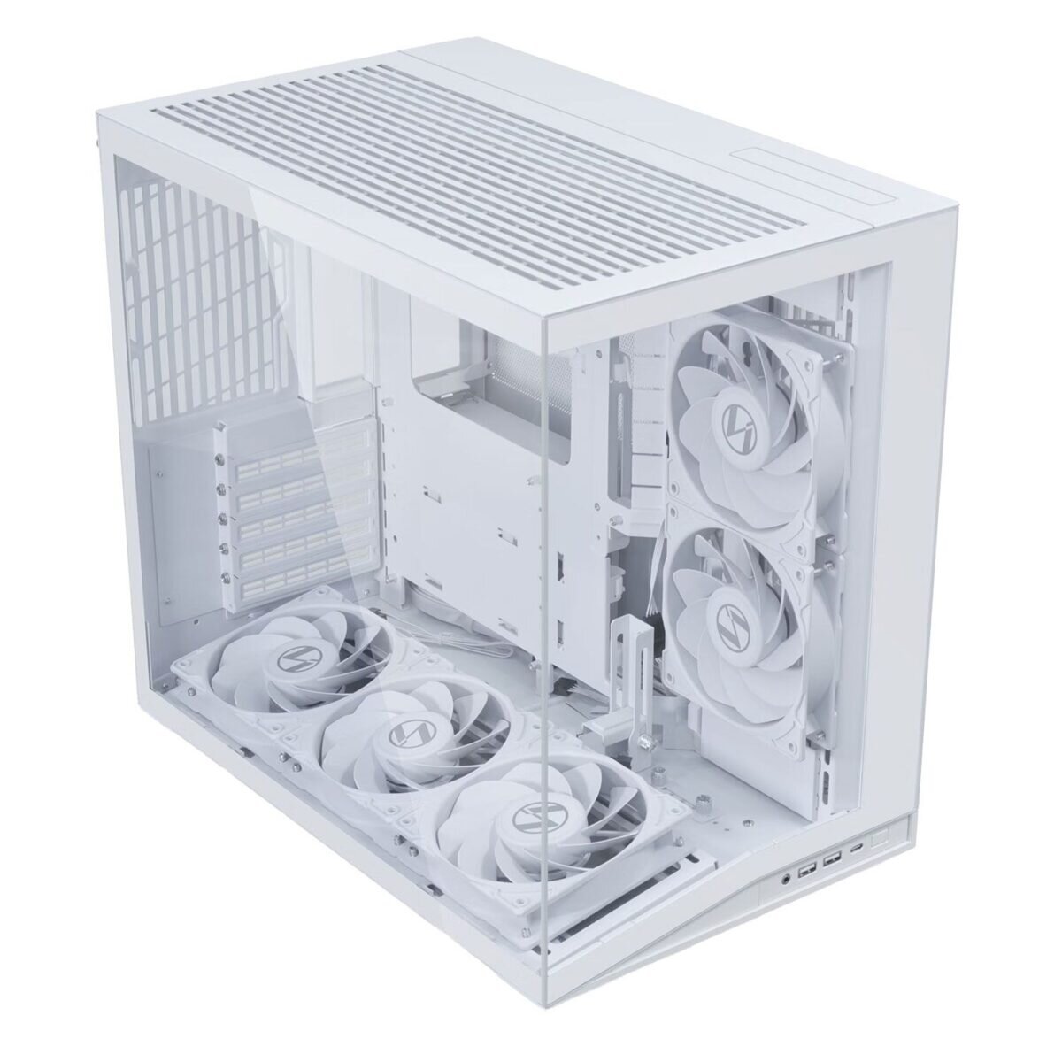 Lian Li O11D Mini V2 FLOW WHITE - ATX PC GAMING CASE - 5x FANS - IMPROVED AIRFLOW - GPU SUPPORT BRAC - Image 2