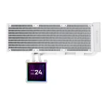 Lian Li Hydroshift II LCD-S 360N White - Fanless AIO CPU Cooler - 3.4" Screen - 1851/1700, AM5/AM4