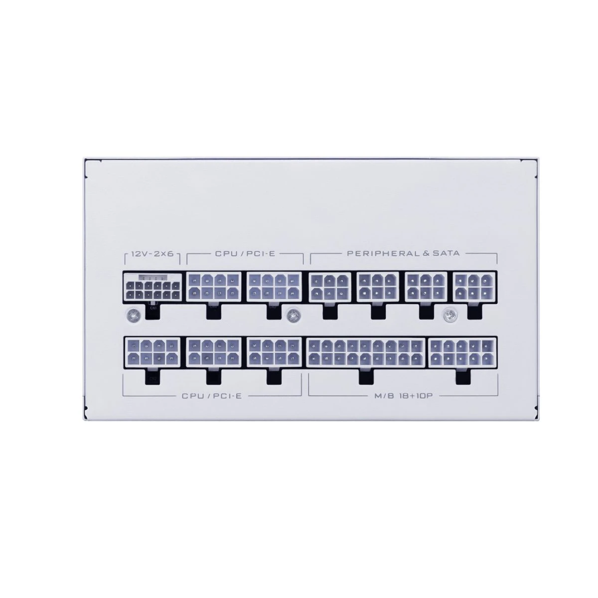 Lian Li SX 1200P White - PLATINUM 1200W - ATX 3.1 - 12V-2x6 - Japanese Capacitor - 10 Years Warranty - Image 5