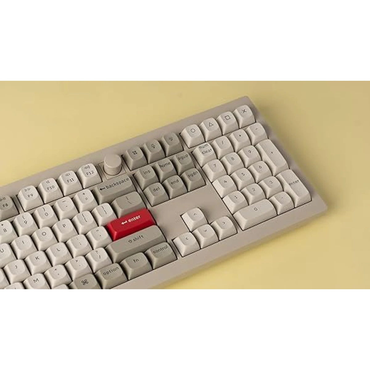 Keychron V6 Max Retro (V6M-R1) QMK/VIA BT/2,4/Wired Custom Mechanical Keyboard Red Switch 100% US - Image 4