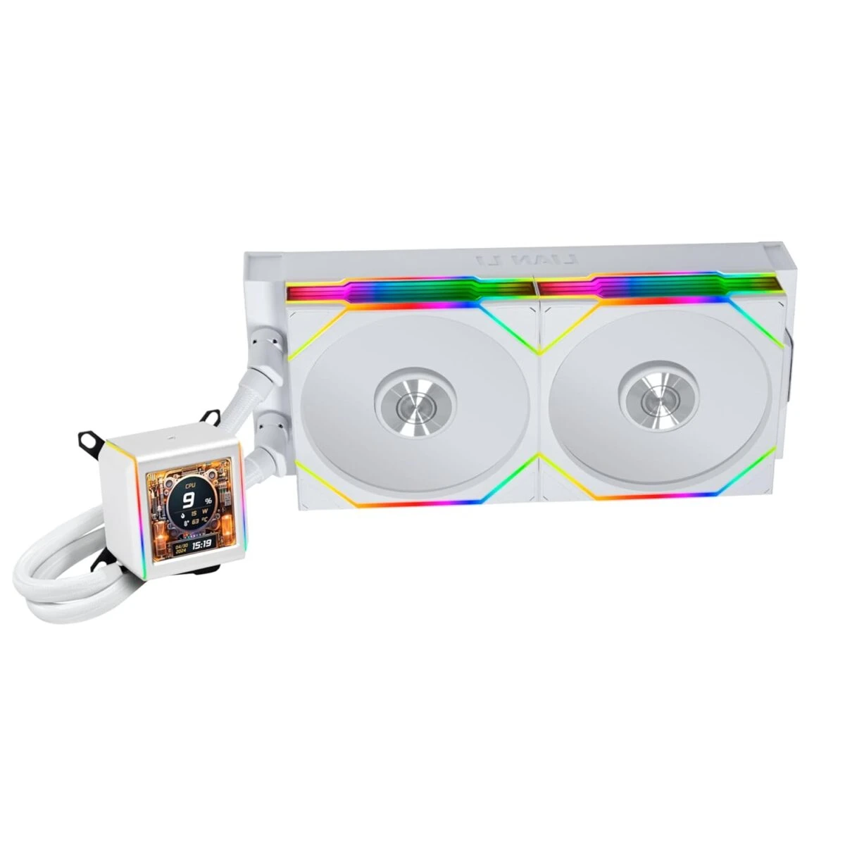 Lian Li Galahad II LCD 280 TL Wireless White - AIO Water Cooler - AM5/AM4 - LGA 1851/1700/1200/115x - Image 2