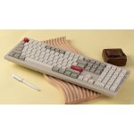 Keychron V6 Max Retro (V6M-R3) QMK/VIA BT/2,4/Wired Custom Mechanical Keyboard Brown Switch 100% - Image 3