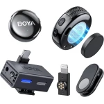 BOYALINK 3 - Type-C & 3,5mm AI-Powered Button Wireless Microphone 2 TX + 1 RX no Case