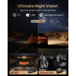 70mai Dash Cam 4K T800 & Rear Cam. & 256GB SD 3-Channel w/ Dual 4K, IMX678, HDR Night Vision, AI Det - Image 4