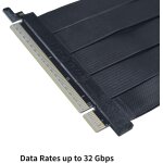 Lian Li PCIe 5.0 RISER CABLE 200mm - Black - Image 3