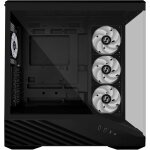 Lian Li Vector V100 Black - 4 x 120mm ARGB - LED RGB Strip - Tempered Glass - ATX Case - Image 2