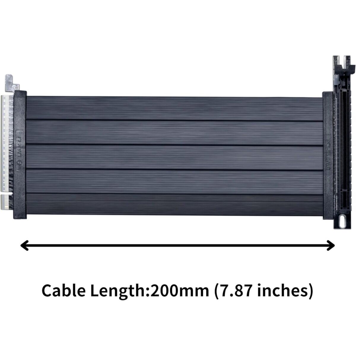 Lian Li PCIe 5.0 RISER CABLE 200mm - Black - Image 4