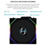 Lian Li UNI FAN TL-LCD Wireless Reverse 140 Black (1pc) Case Fan - No Controller Included - Image 2