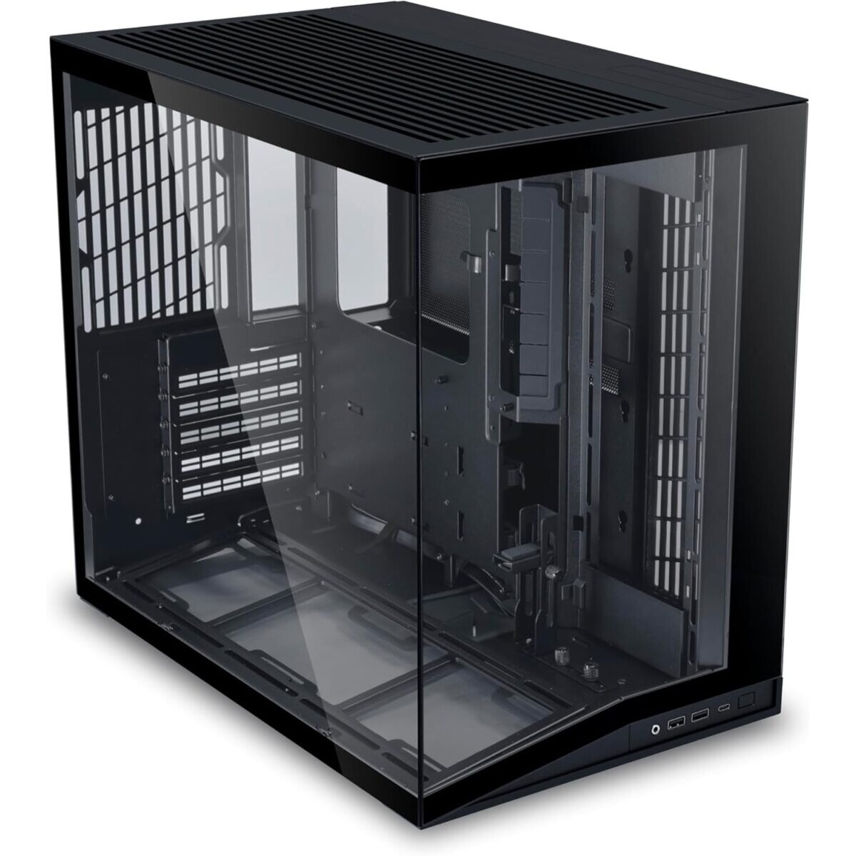 Lian Li O11D Mini V2 BLACK - ATX PC GAMING CASE - IMPROVED AIRFLOW - GPU SUPPORT BRACKET - Image 2