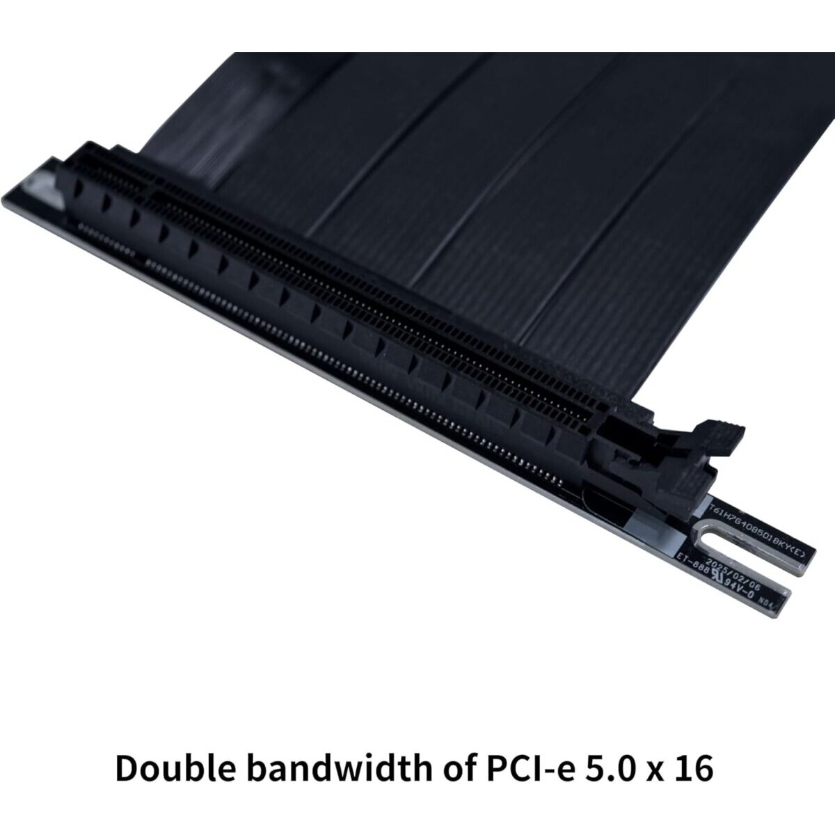 Lian Li PCIe 5.0 RISER CABLE 200mm - Black - Image 2