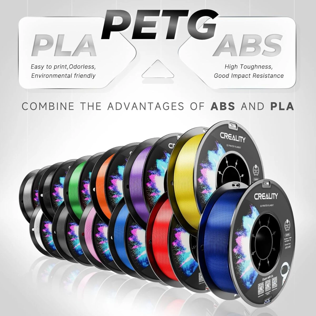 Creality CR-PETG Purple 3D Printer Filament, Hard Glossy, Tensile Str. 49MPA, 1 kg Spool1.75 - Image 5