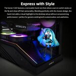 Lian Li Vector V100 Black - 4 x 120mm ARGB - LED RGB Strip - Tempered Glass - ATX Case - Image 5