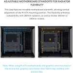 Lian Li O11D Mini V2 BLACK - ATX PC GAMING CASE - IMPROVED AIRFLOW - GPU SUPPORT BRACKET - Image 4