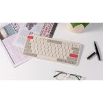 Keychron B1 Pro (B1P-K13) Ultraslim Mini Wireless BT Keyboard ZMK Online customize Retro Red 75% US - Image 3