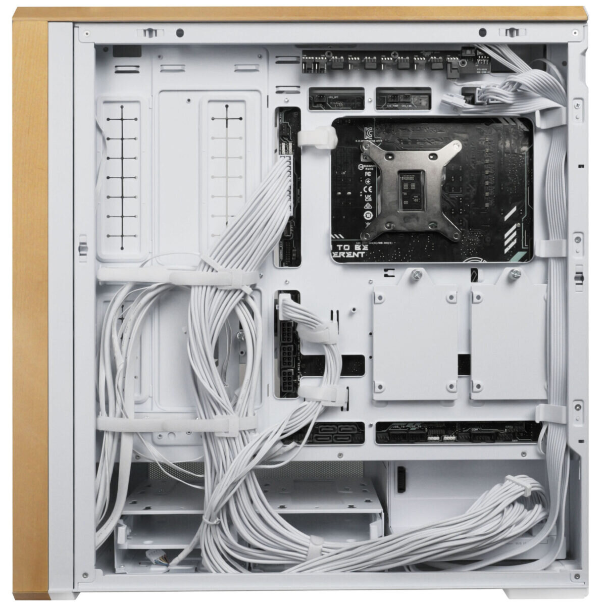 Lian Li LANCOOL 217 White - Wood Accent - ATX PC Case (5 FANS) 2 x 170mm, 1 x 140mm & 2 x 120mm PWM - Image 5