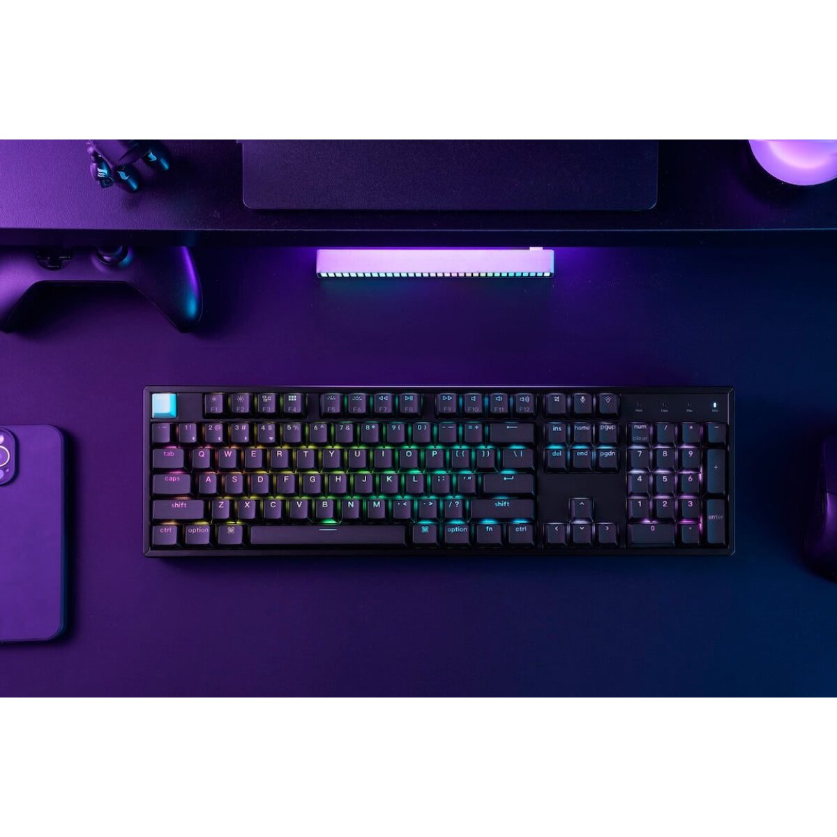 Keychron K10 HE (K10H-J1) Shine-Through Wireless Magnetic Hall Effect RGB Keyboard 100% US Layout - Image 3