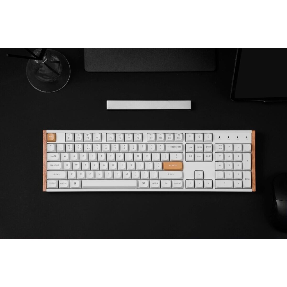Keychron K10 HE (K10H-Q1) Special Wood Edition White Wireless Magnetic Hall Effect RGB 100% US - Image 2