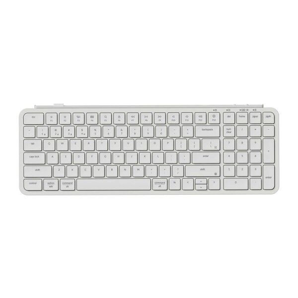 Keychron B2 Pro (B2P-K8) Ultraslim Mini Wireless BT Keyboard ZMK Online customize White 96% US Lay