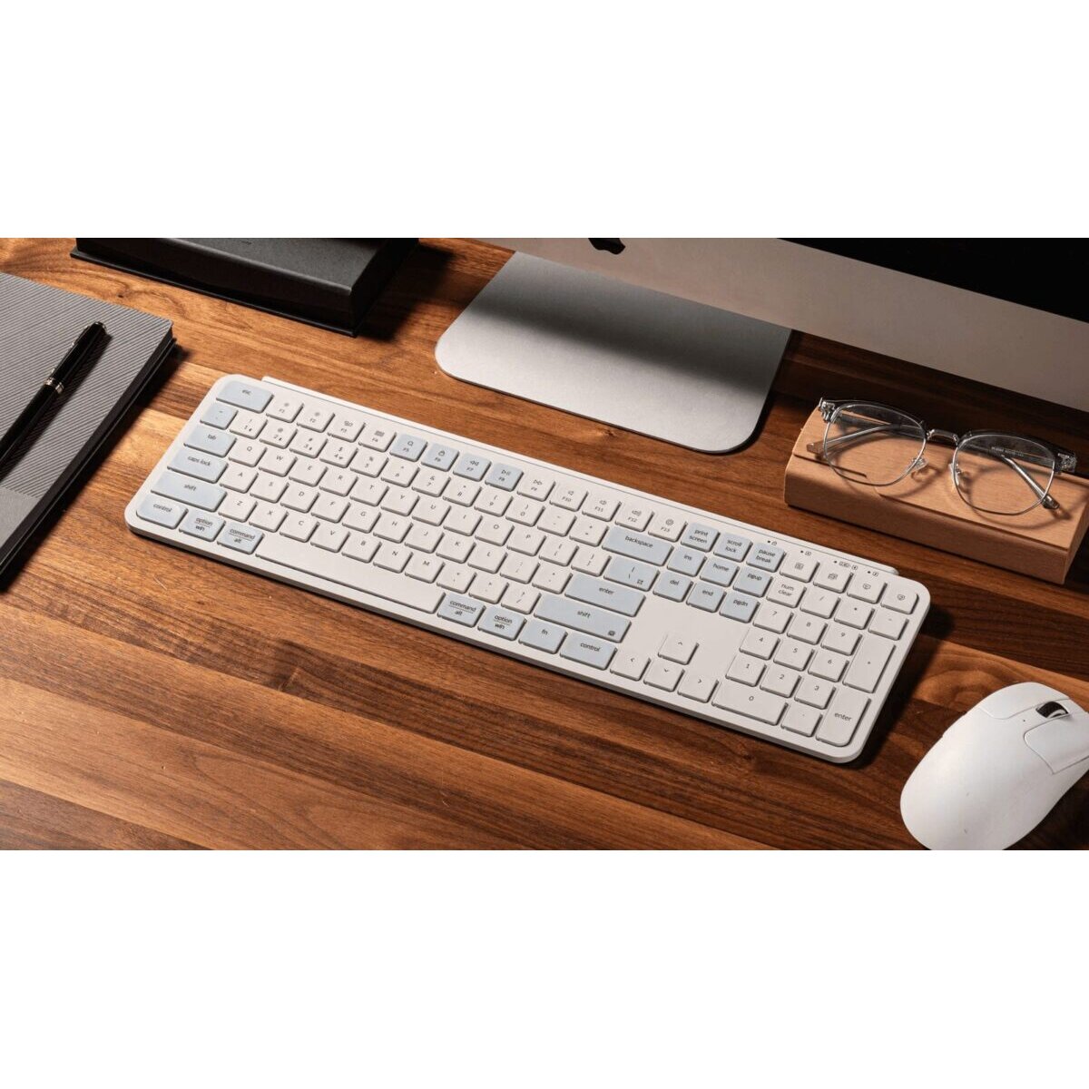 Keychron B6 Pro (B6P-K11) Ultraslim Wireless Keyboard ZMK Online customization - Retro Blue 100% US - Image 3