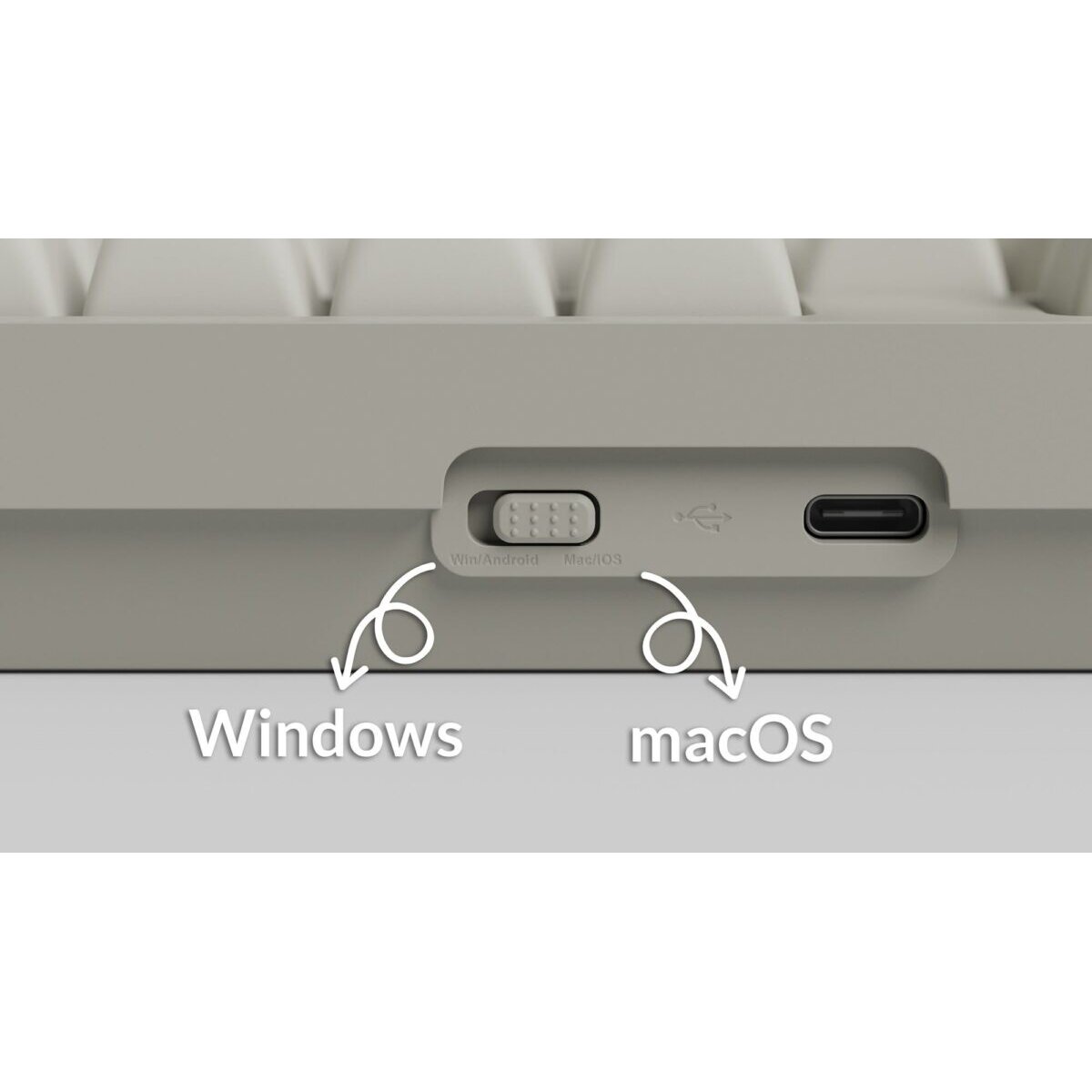Keychron C2 Pro (C2PX-M3) QMK/VIA Mechanical Brown Switch - 8K Polling Rate Hot Swap. 100% US Retro - Image 3