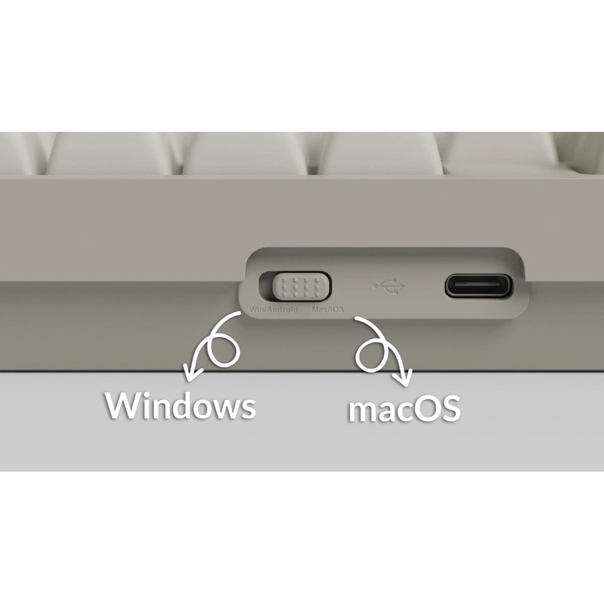 Keychron C2 Pro (C2PX-M1) QMK/VIA Mechanical Red Switch - 8K Polling Rate Hot Swap.100% US Retro RGB - Image 3