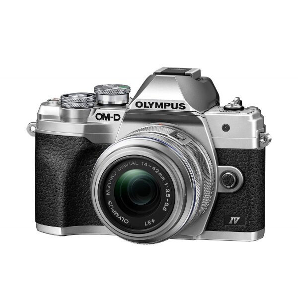 Olympus E-M10 IV Camera 1442 EZ Pancake Kit slv/slv,  M.Zuiko Digital ED 14-42mm F3.5-5.6 EZ silver
