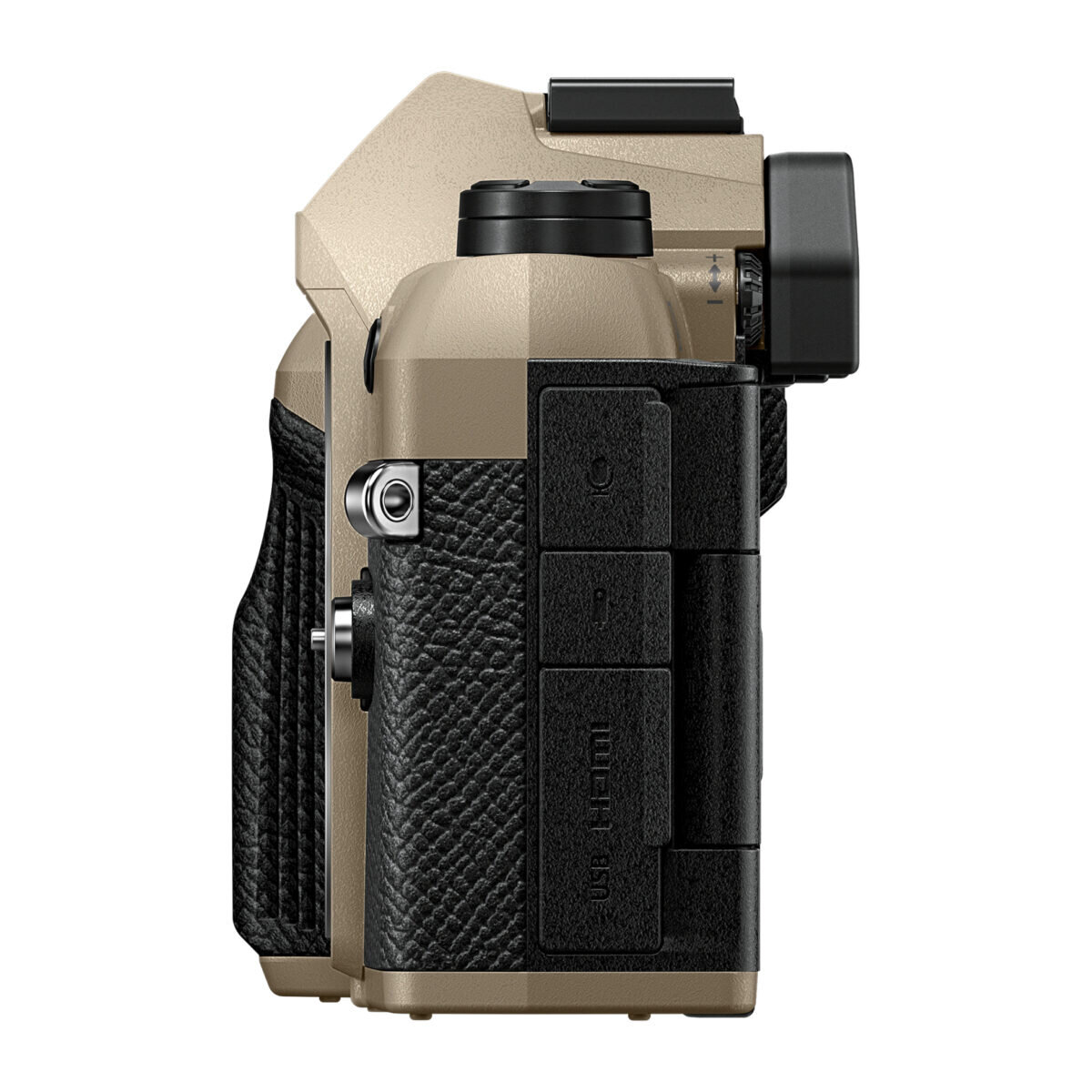 Olympus OM-5 II body sand beige, BLS-50 Battery, Eyecup, USB Connection Cable, Shoulder Strap - Image 4