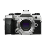 Olympus OM-5 II body silver, BLS-50 Battery, Eyecup, USB Connection Cable, Shoulder Strap