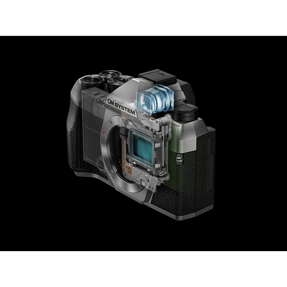 Olympus OM-5 II body black, BLS-50 Battery, Eyecup, USB Connection Cable, Shoulder Strap - Image 5