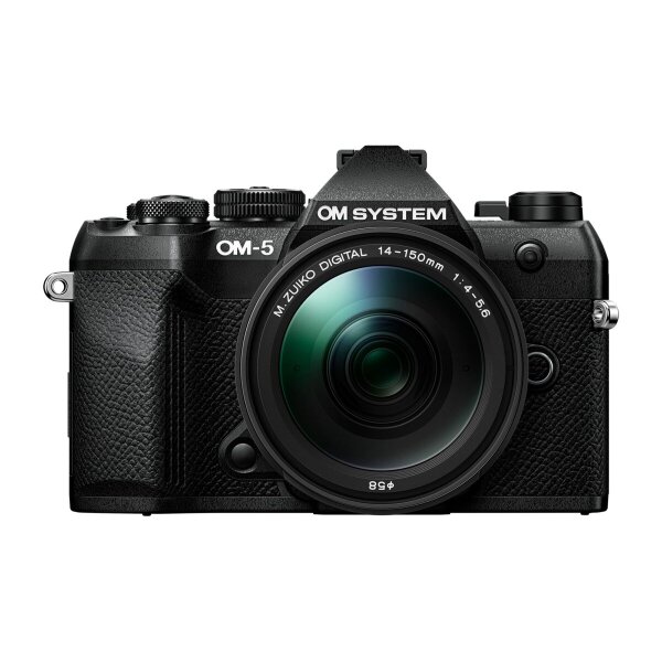 Olympus OM-5 II 1415-2 Kit black, OM-5 II body black, M.Zuiko Digital 14-150mm F4-5.6 II lens black