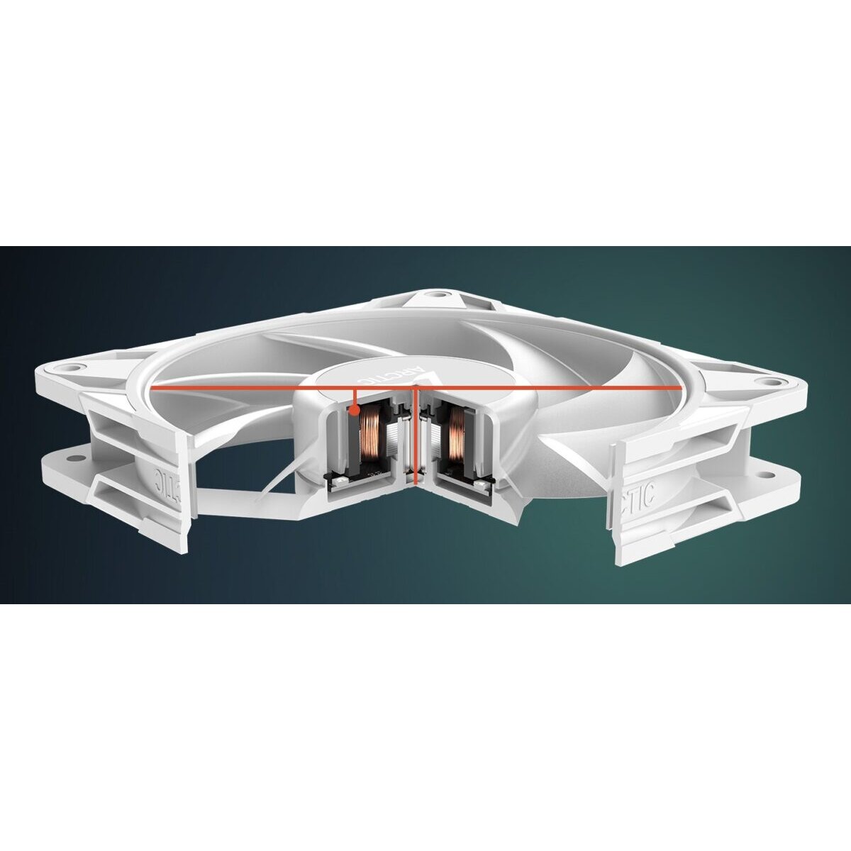 Arctic P14 Pro A-RGB (White) - PWM 140mm Case Fan - fluid dynamic bearing - max 2500 RPM - PWM regul - Image 5