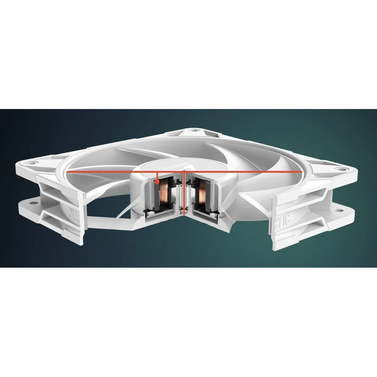 Arctic P12 Pro A-RGB (White)  - 3 Pack - PWM 120mm Case Fan Value Pack - max 3000 RPM - PWM regulate - Image 5