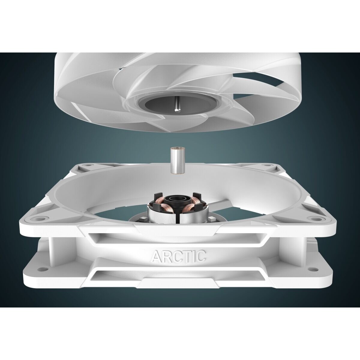 Arctic P14 Pro A-RGB (White) - PWM 140mm Case Fan - fluid dynamic bearing - max 2500 RPM - PWM regul - Image 4