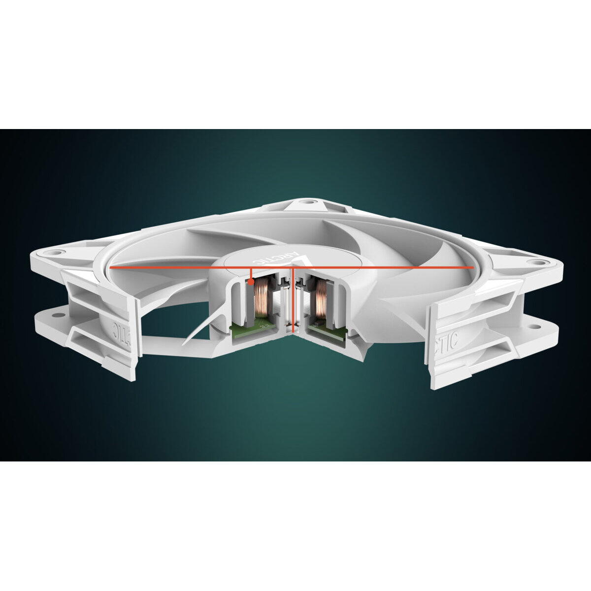 Arctic P14 Pro PST(White)- PWM 140mm Case Fan - fluid dynamic bearing - max 2500 RPM - PWM regulated - Image 4