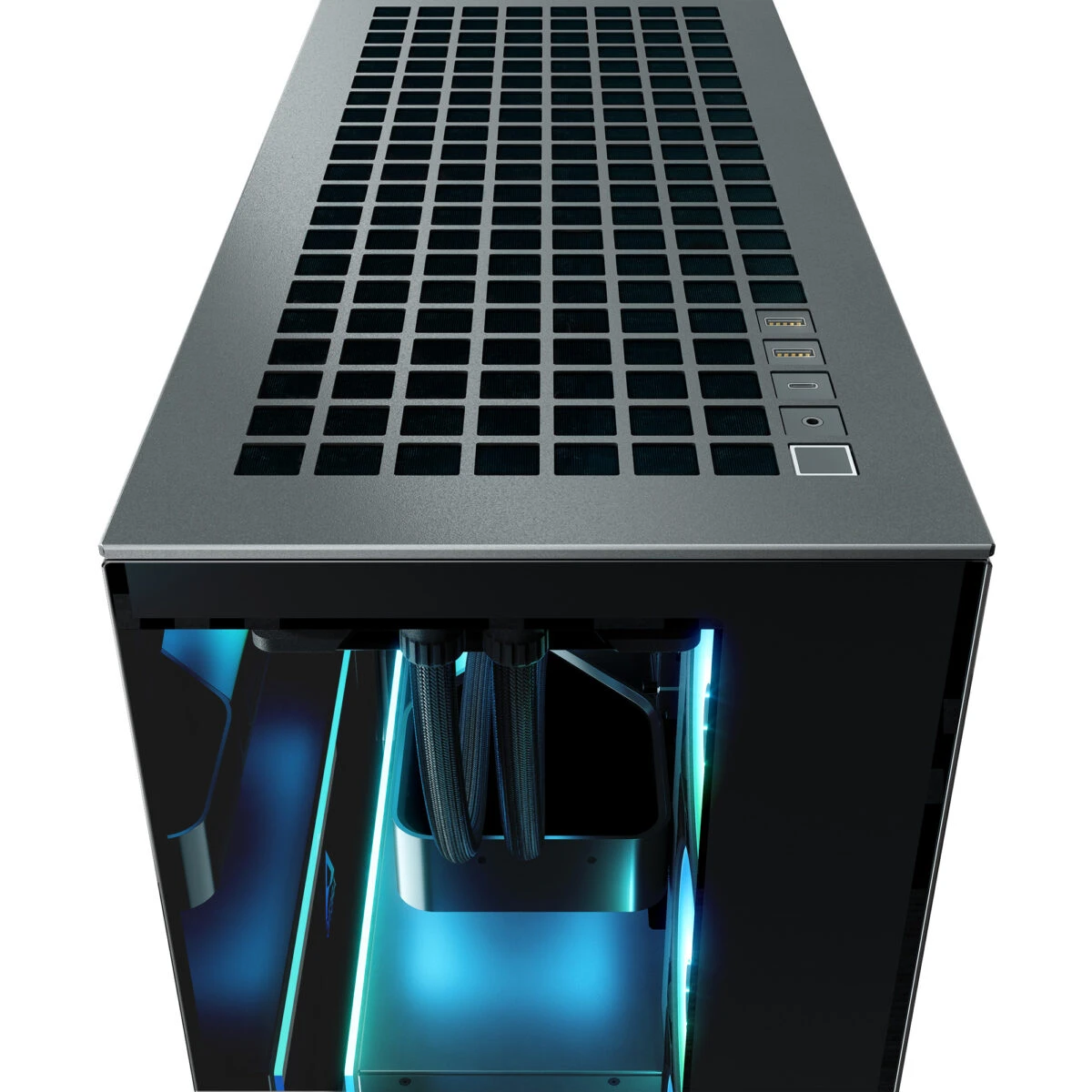 Arctic Xtender (Black) mirror black window w/o GPU vertical mount - Mid Tower Case w. A-RGB Fans - Image 2