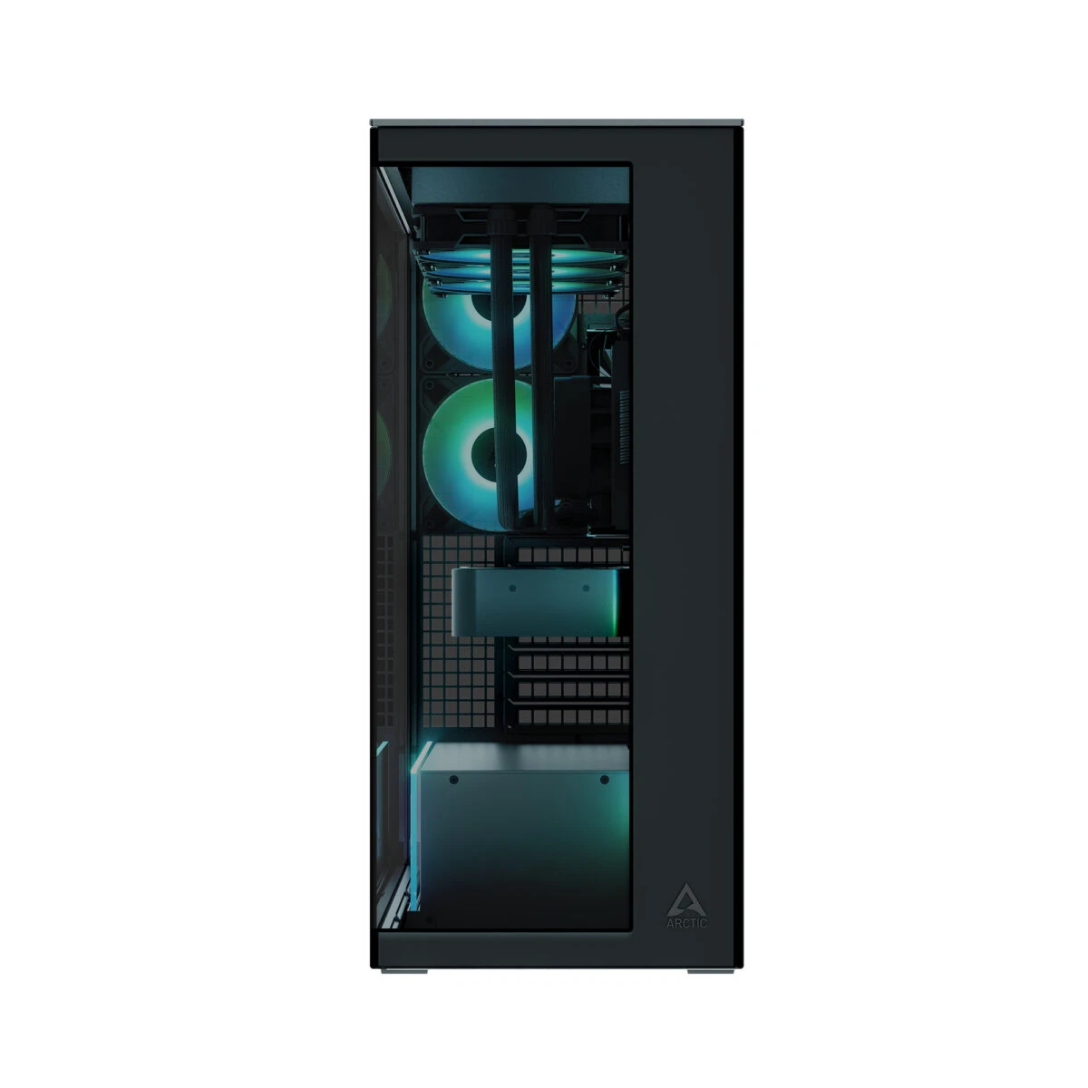 Arctic Xtender (Black) black window w/o GPU vertical mount - Mid Tower Case w. A-RGB Fans - Image 5