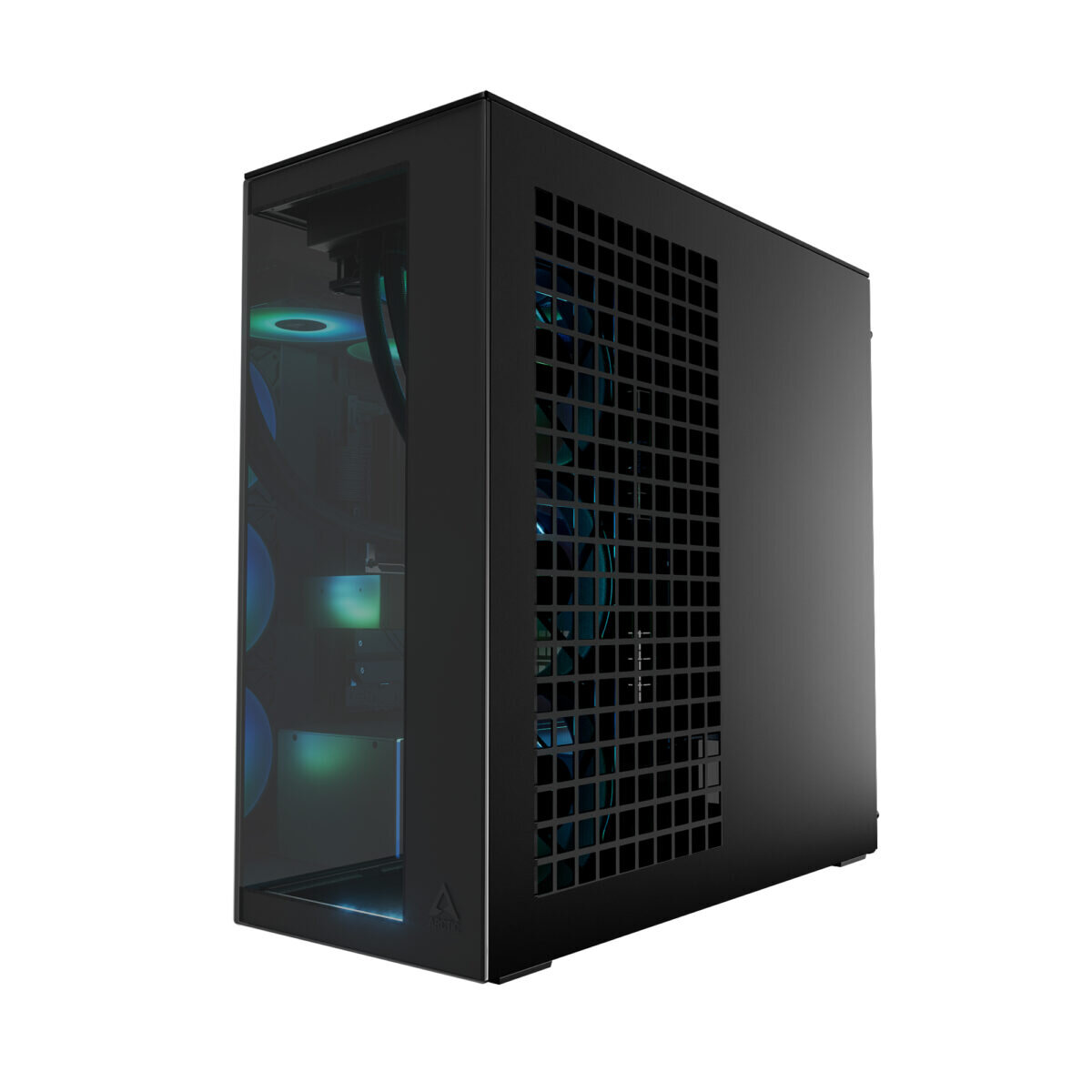 Arctic Xtender (Black) black window w/o GPU vertical mount - Mid Tower Case w. A-RGB Fans - Image 3