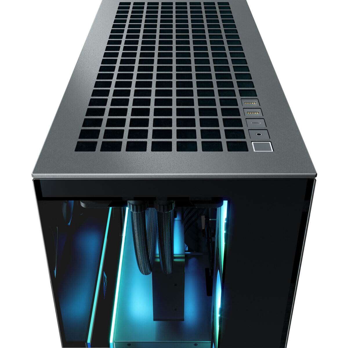 Arctic Xtender (Black) mirror black window with GPU vertical mount - Mid Tower Case w. A-RGB Fans - Image 4