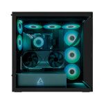Arctic Xtender (Black) black window with GPU vertical mount - Mid Tower Case w. A-RGB Fans - Image 2